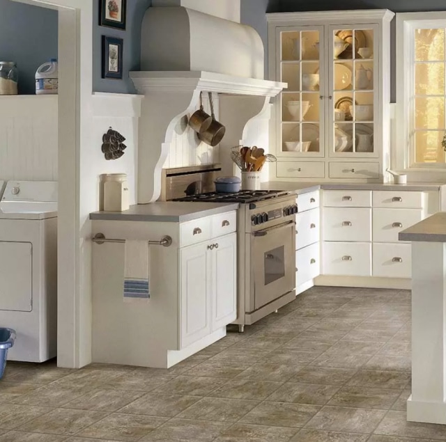 Room scene featuring vinyl flooring